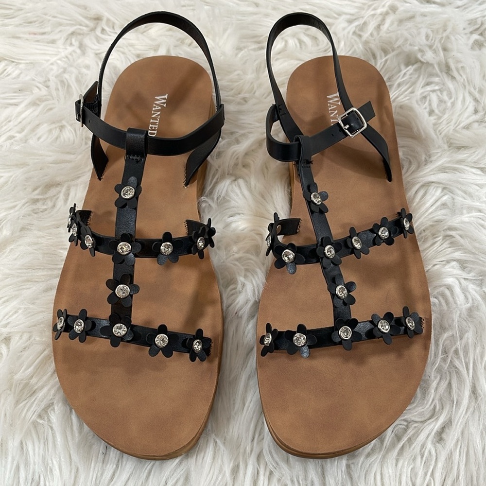 WANTED Womens Dolce Daisy Floral Strappy Sandals Size 11 NEW - Picture 3 of 16